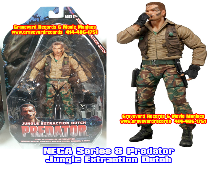 8" Neca Toys Predator Series 8 - Jungle Extraction Dutch